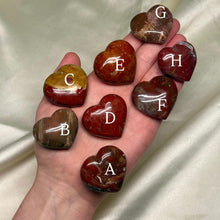 Load image into Gallery viewer, Petrified Wood Heart Carvings (choose your own)