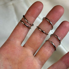 Load image into Gallery viewer, Adjustable Garnet Sterling Silver Rings