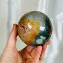 Load image into Gallery viewer, XL Polychrome Jasper Sphere (1.5lbs)