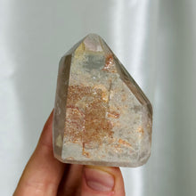 Load image into Gallery viewer, Lithium x Chlorite Quartz Partially Polished Tower A