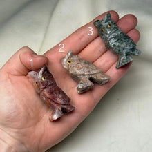 Load image into Gallery viewer, Jasper Owl Carvings (Choose Your Own!)