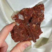 Load image into Gallery viewer, Hematite Quartz Cluster Plate A