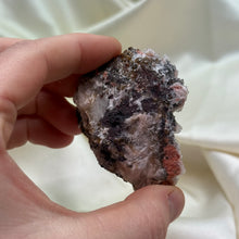 Load image into Gallery viewer, Unique Pink and Black Druzy Quartz Cluster
