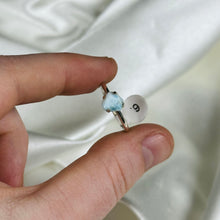 Load image into Gallery viewer, Size 6 Sterling Silver Larimar Ring