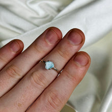 Load image into Gallery viewer, Size 6 Sterling Silver Larimar Ring