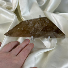 Load image into Gallery viewer, XL 1lb Natural Cognac Citrine Freeform with Rainbows on Stand