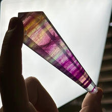 Load image into Gallery viewer, Candy Fluorite Wand on Stand D