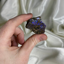 Load image into Gallery viewer, Indigo-Purple Gem Ammolite Slab