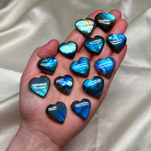 Load image into Gallery viewer, Flashy Labradorite Heart Carvings (choose your own)
