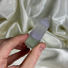 Load image into Gallery viewer, Pastel Fluorite / Yttrium Fluorite Tower B (imperfect tip)