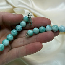 Load image into Gallery viewer, 20” Larimar Beaded Necklace