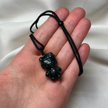 Load image into Gallery viewer, Guatemalan Jade Kitty Necklace A (Adjustable)