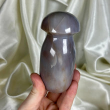 Load image into Gallery viewer, XL Pastel Sea Jasper Mushroom Carving B