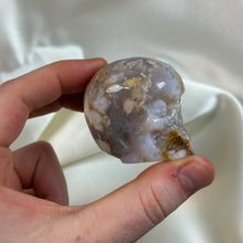 Load image into Gallery viewer, Flower Agate Skull Carving C