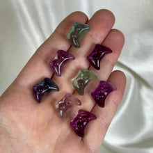 Load image into Gallery viewer, Rainbow Fluorite Game Controller Carvings