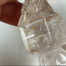 Load image into Gallery viewer, Quartz Skull Tower Carving with 2 Moving Enhydros A