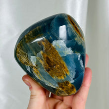 Load image into Gallery viewer, XL Deep Sea Blue Onyx Freeform B (1lb 7oz)