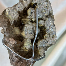 Load image into Gallery viewer, XL Double-Sided AA Rutilated Smoky Quartz on Stand (1lb12oz)