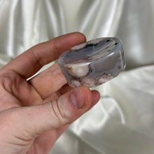 Load image into Gallery viewer, Blue Flower Agate with Moss Agate Ring Dish