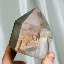 Load image into Gallery viewer, Lithium x Chlorite Quartz Partially Polished Tower E (1lb 1oz)