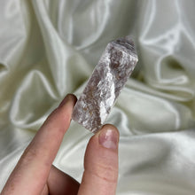 Load image into Gallery viewer, Gem Lepidolite Tower A (stands tilted)