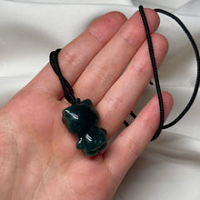 Load image into Gallery viewer, Guatemalan Jade Kitty Necklace C (Adjustable)