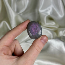Load image into Gallery viewer, Mini Purple Labradorite Pocket Palm B