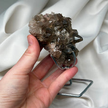 Load image into Gallery viewer, Smoky Quartz with Rutile on Stand (204g)