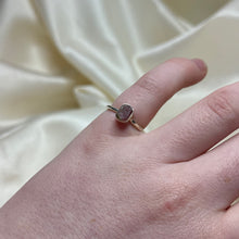 Load image into Gallery viewer, Sz 6 Sterling Silver Raw Watermelon Tourmaline Ring B