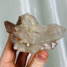 Load image into Gallery viewer, XL Lithium x Chlorite Quartz Partially Polished Cluster with DT (10.5oz)