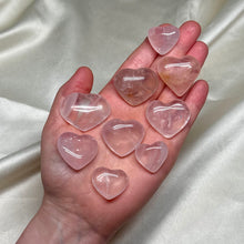 Load image into Gallery viewer, Gemmy Rose Quartz Heart Carvings (choose your own)