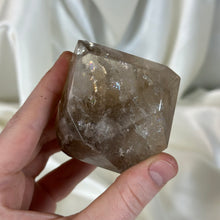 Load image into Gallery viewer, Rainbow-Filled Smoky Citrine on Stand