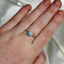 Load image into Gallery viewer, Size 8 Sterling Silver Larimar Ring B