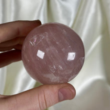 Load image into Gallery viewer, 7.6oz Star Rose Quartz Sphere