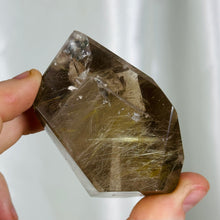 Load image into Gallery viewer, Rutilated Smoky Quartz Freeform with Garden Quartz and Phantoms