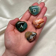 Load image into Gallery viewer, Polychrome Jasper Heart Carvings (choose your own)