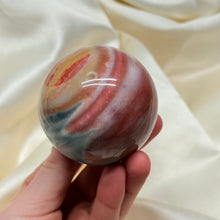 Load image into Gallery viewer, XL “Eyeball” Polychrome Jasper Sphere (12oz)
