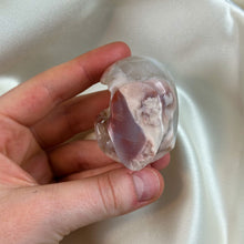Load image into Gallery viewer, Flower Agate Skull Carving B
