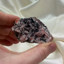 Load image into Gallery viewer, Unique Pink and Black Druzy Quartz Cluster