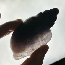 Load image into Gallery viewer, B-Grade Large Rainbow Fluorite Shell Carving C