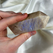 Load image into Gallery viewer, Belomorite Sunstone with Moonstone Tower A