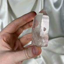 Load image into Gallery viewer, Partially Polished Hematite Quartz Tower with Penetrator D