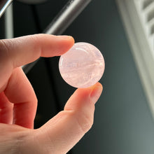Load image into Gallery viewer, Powder Pink Mozambique Rose Quartz Sphere with Asterism and Sparkles