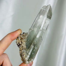 Load image into Gallery viewer, Large Himalayan Quartz Twin with Chlorite Phantom