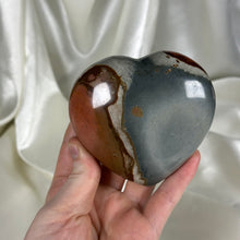 Load image into Gallery viewer, Dual-Toned Polychrome Jasper Heart Carving