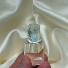 Load image into Gallery viewer, Aquamarine Specimen with Muscovite on Stand A