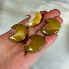 Load image into Gallery viewer, Mookaite Jasper Moon Carvings