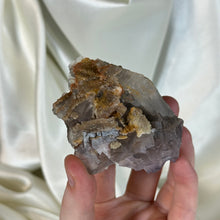 Load image into Gallery viewer, Cubic Fluorite Cluster with Calcite Teeth C