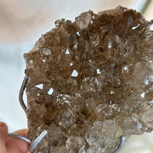 Load image into Gallery viewer, XL Double-Sided AA Rutilated Smoky Quartz on Stand (1lb12oz)