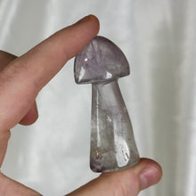 Load image into Gallery viewer, Lilac Amethyst Mushroom Carving B